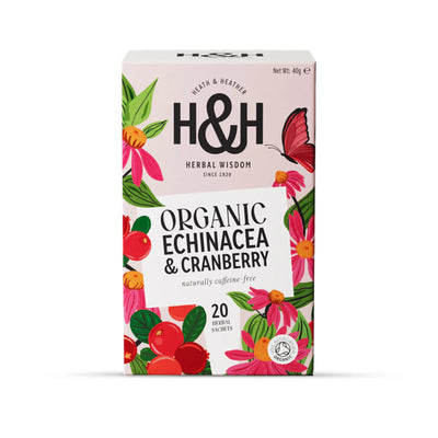 Heath & Heather Organic Echinacea And Cranberry 20pcs/pack