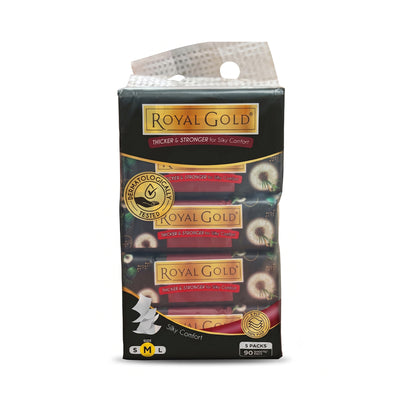 Royal Gold Luxurious White Travel Pack 3ply 90pcs x 5