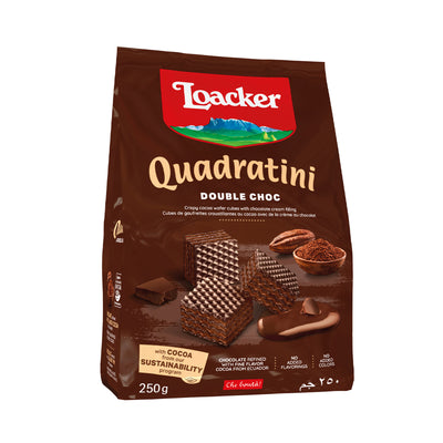 Loacker Quadratini Double Chocolate Wafer 250g