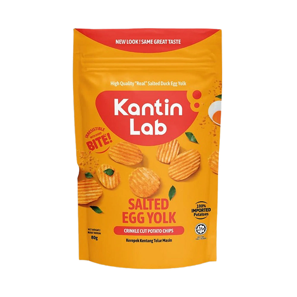 Kantin Lab Salted Egg Crinkle Cut Chips 80g