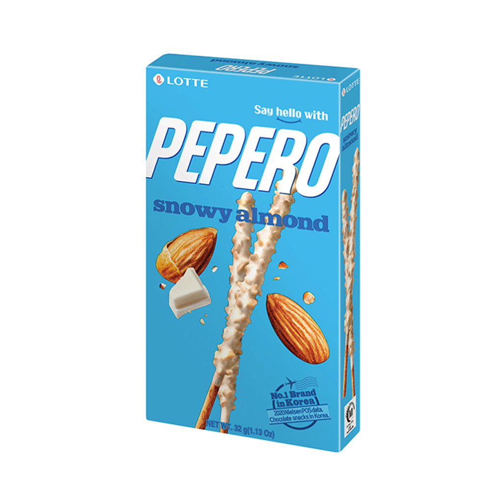 Lotte Pepero White Chocolate Almond Biscuit Sticks 32g