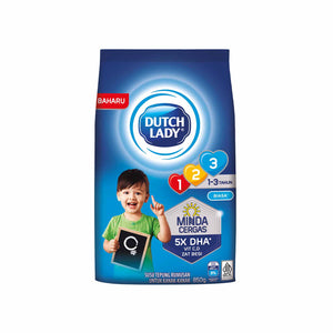 Dutch Lady 123 Plain 850g