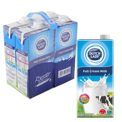 Dutch Lady UHT Full Cream Milk 1L x 4