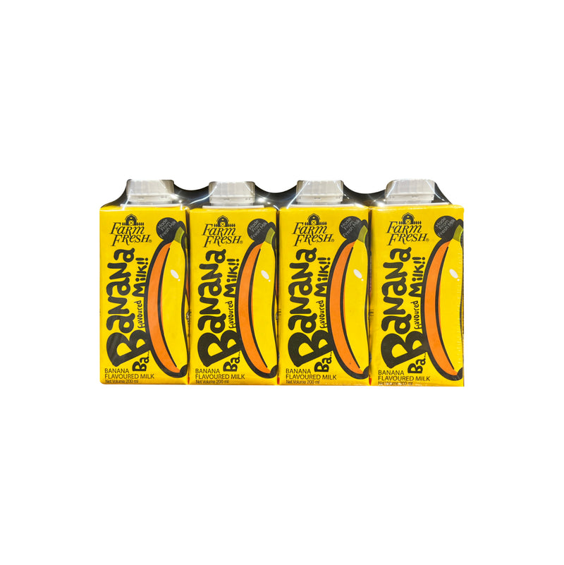 Farm Fresh Banana Uht Milk 200ml x 4