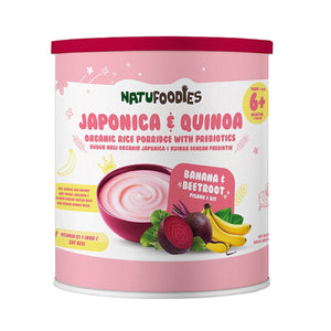Natufoodies Jappnica & Quinoa Porridge with Banana & Beetroot 200g
