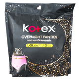 Kotex Overnight Panties Large to Extra Large Size 2sheets