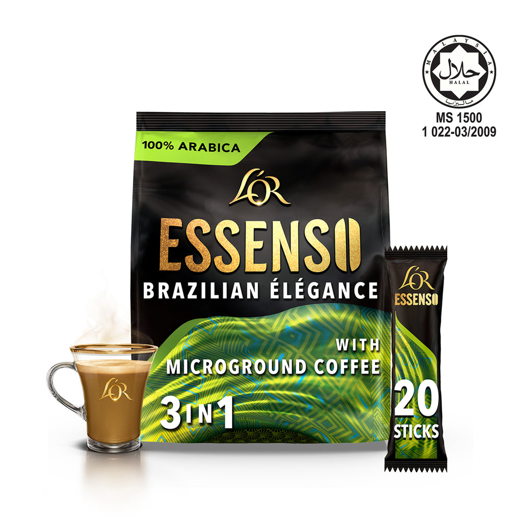 Lor Essenso Microground Coffee 3 in 1 Brazilian Elegance 25g x 20