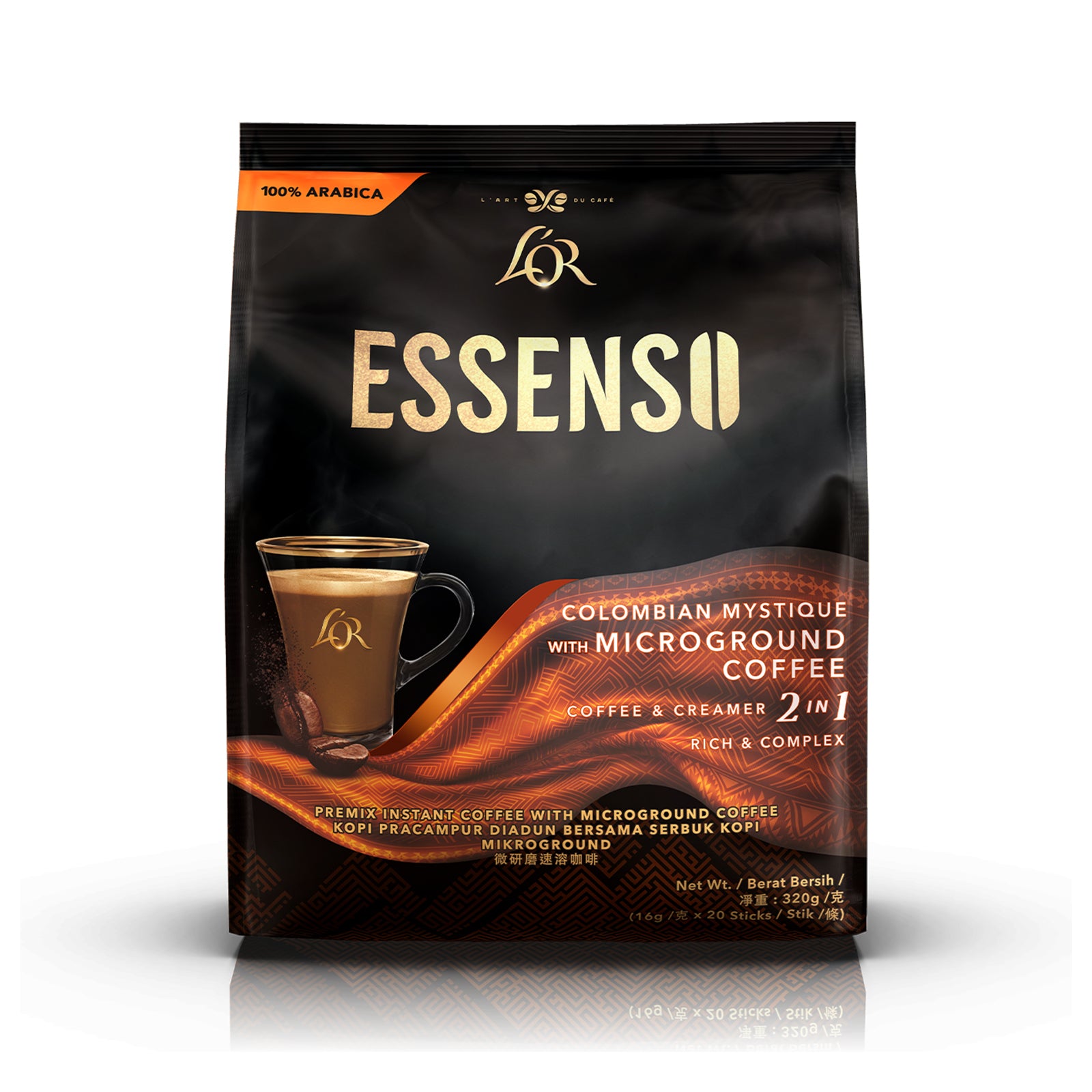 Lor Essenso Microground 2 in 1 Colombian Mystique Coffee 16g x 20