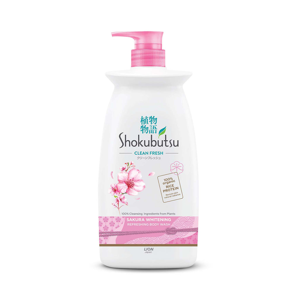 Shokubutsu Body Wash Sakura Whitening 900g