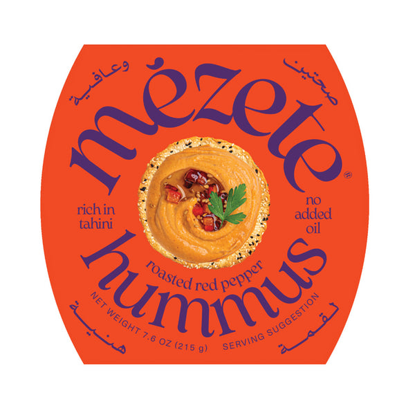 Mezete Gourmet Hummus Fire Roasted Red Pepper Dips 215g (highest price)