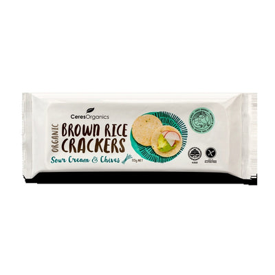 Ceres Organics Brown Rice Sour Cream And Chives 115g
