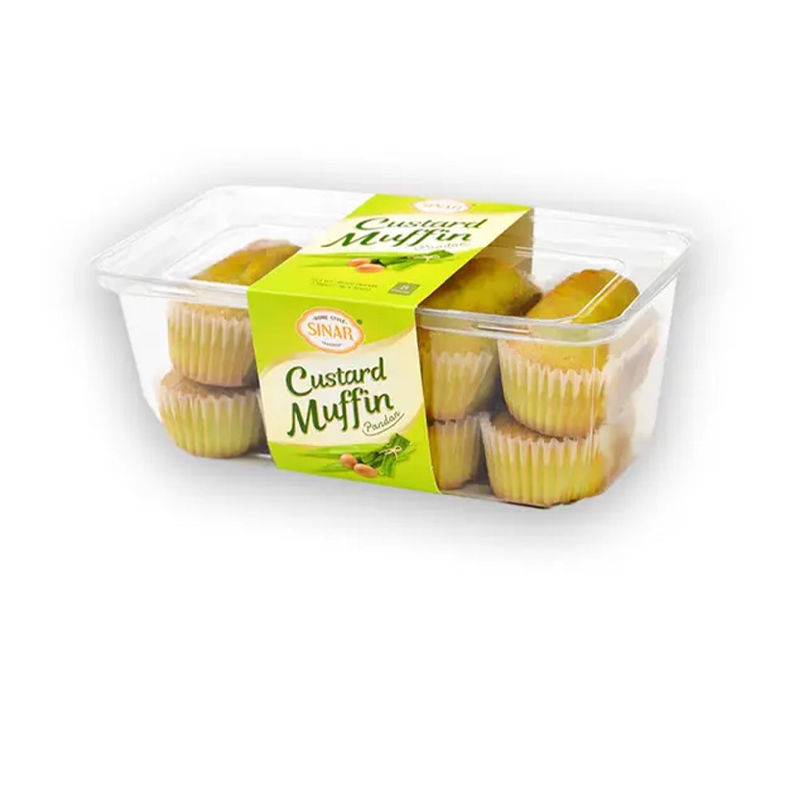 SINAR CUSTARD MUFFIN PANDAN 8'S 200G