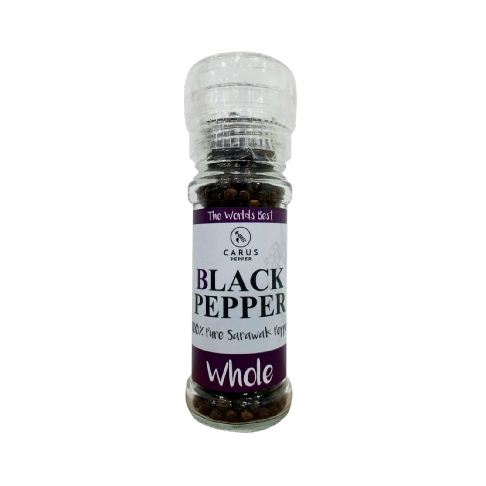 Carus Grinder Whole Black Pepper 55g