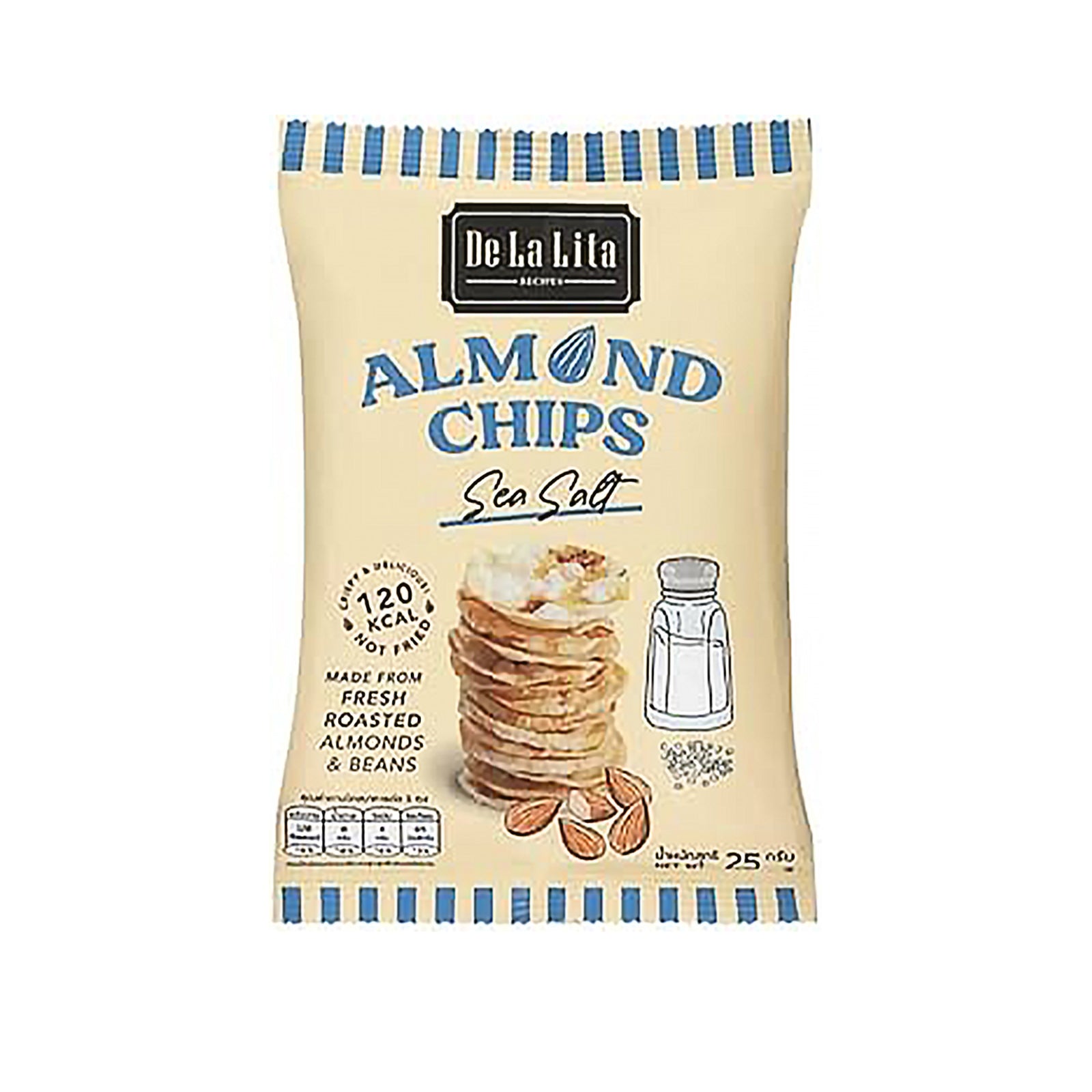 De La La Almd Chips Sea Salt Flavor 25g