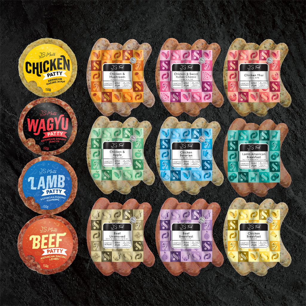 JS Meats Chicken Italian Sweet Cheese Sausage 4pcs/pack