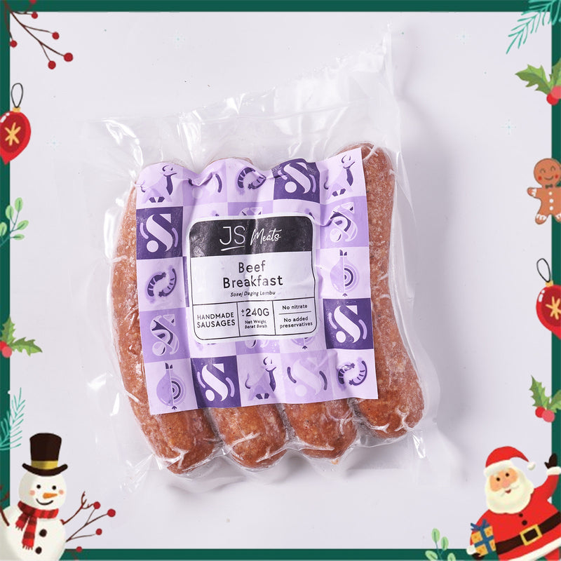 Beef Breakfast Sausage 4pcs/pack