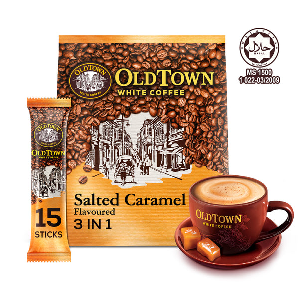 Old Town Salted Caramel Flavoured Instant 3 in 1 Premix White Coffee 31.6g x 15 (highest price)