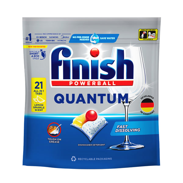 Finish Quantum Lemon Power Ball Automatic Dishwasher Cleaning Tablets 21pcs/pack (highest price)