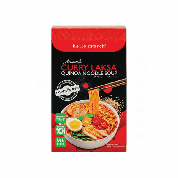 Hello M'arch Aromatic Curry Laksa Quinoa Noodle Soup 450g (highest price)
