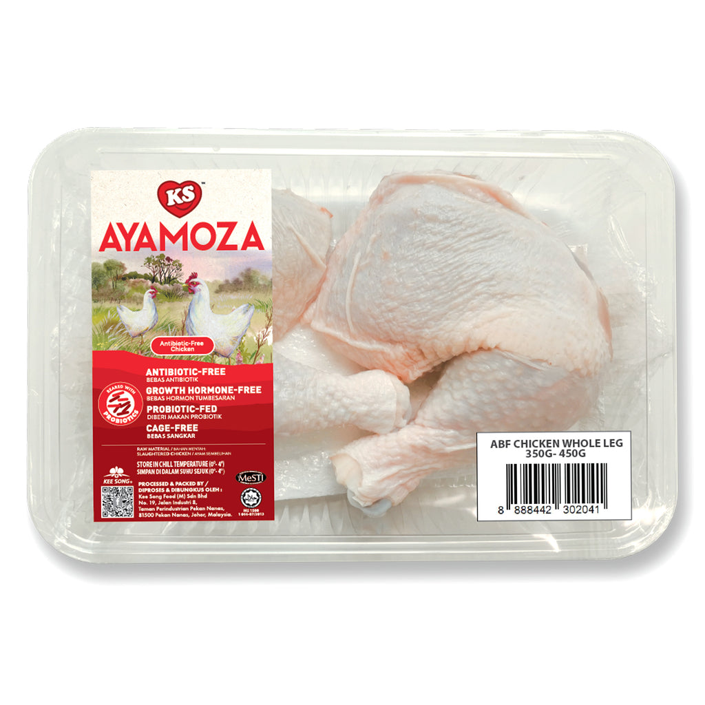 KS Ayamoza ABF Chicken Whole Leg 400g+/-
