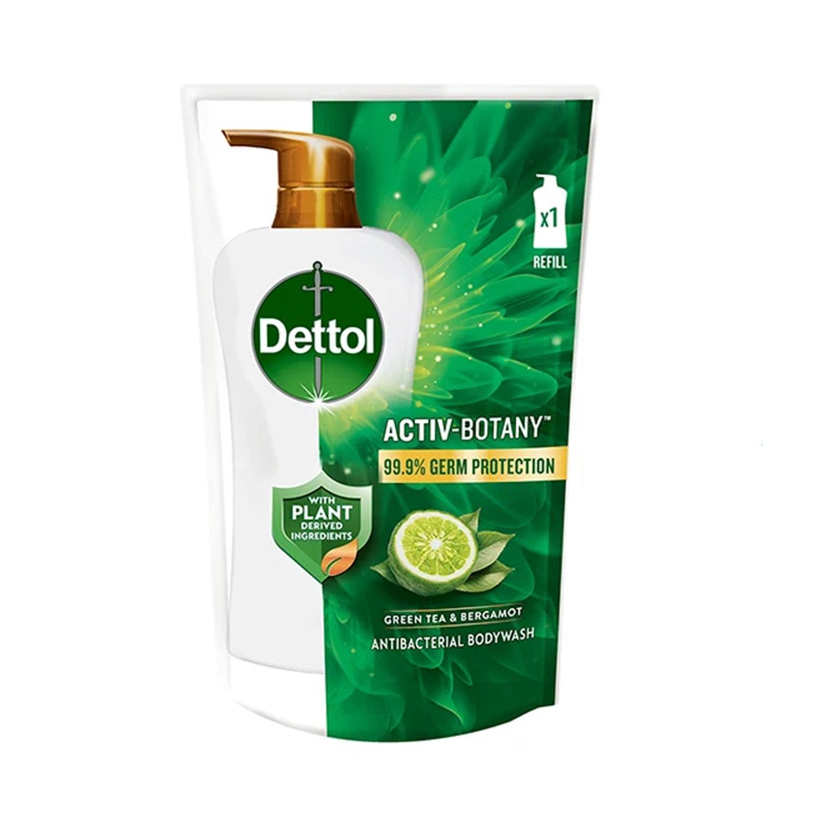 Dettol Botany Green Tea Shower Gel Refill 750ml