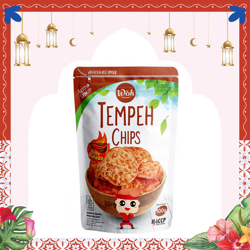 Woh Tempeh Chips Spicy Balado 100g