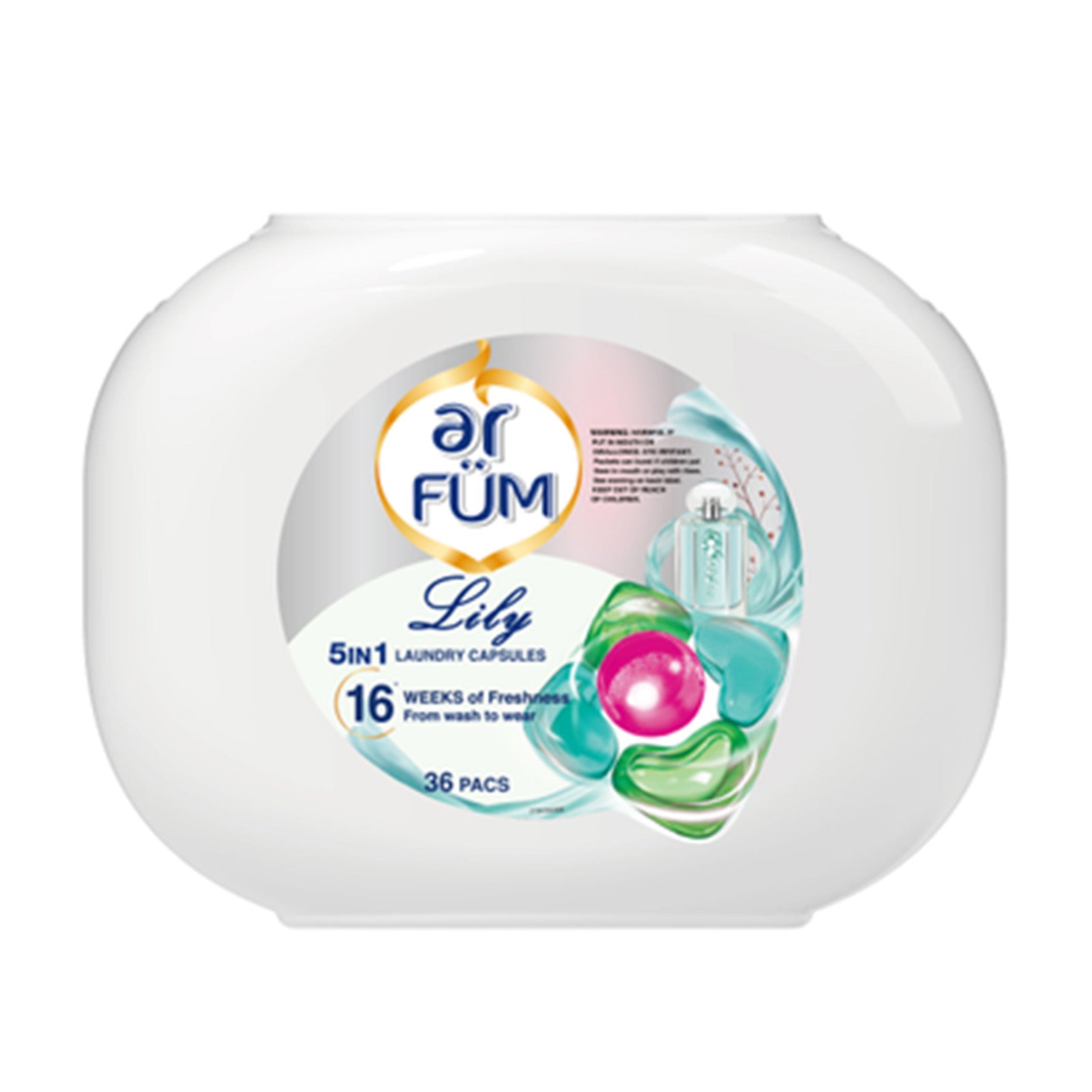 Ar Fum 5 In 1 Laundry Capsule Lily 36pcs/pack