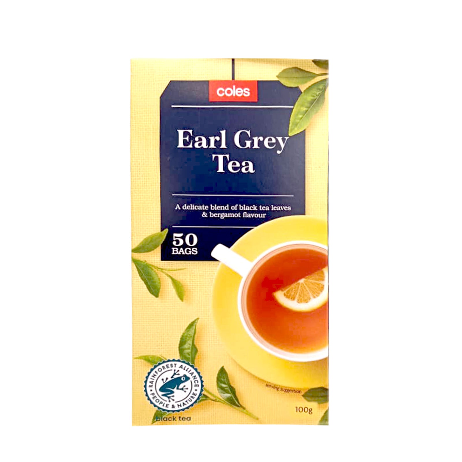 Coles Earl Grey Tea Bags 50pcs/pack