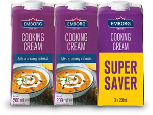 Emborg French UHT Cooking Cream 200ml x 3