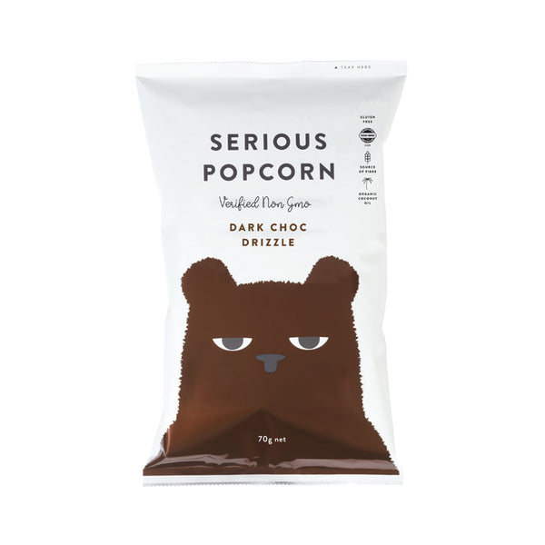 Serious Popcorn Dark Chocolate Drizzle 70g (highest price)