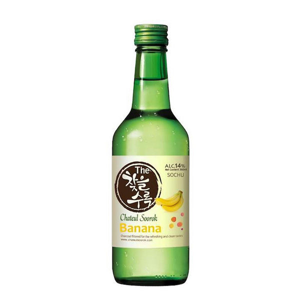 Chateul Soorok Soju Banana alcohol 14% 360ml (highest price)