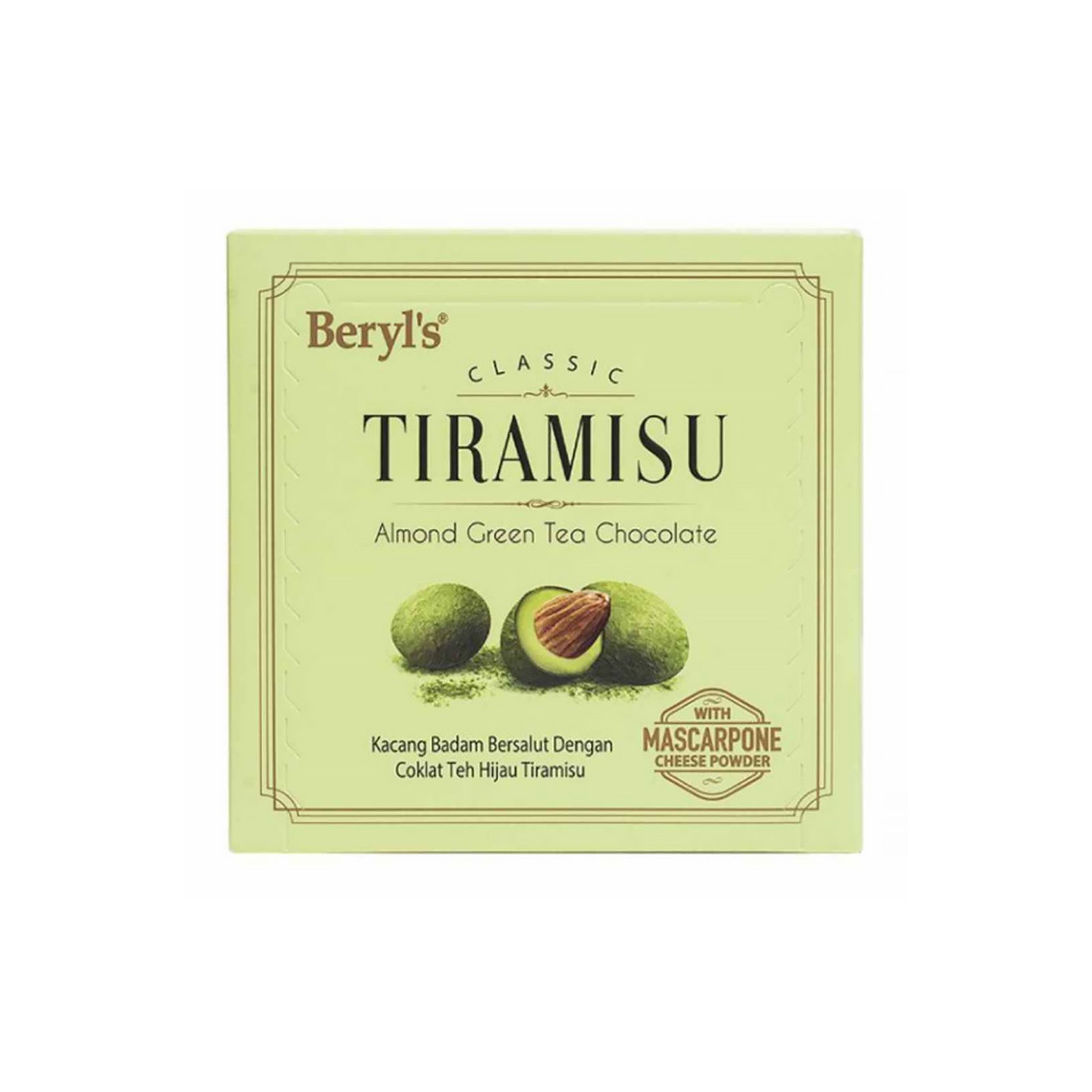 Beryls Classic Tiramisu Green Tea Almond 65g