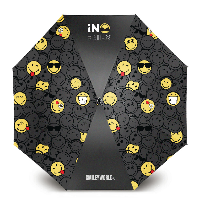 Smiley 27inch Umbrella with Coat (Black Colour) 1unit