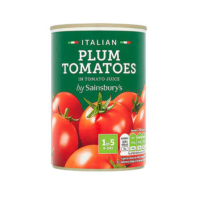 Sainsburys Italian Plum Tomatoes 400g