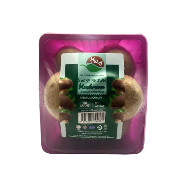 Frais Funghi Mushroom Swiss Brown (Malaysia) 150g