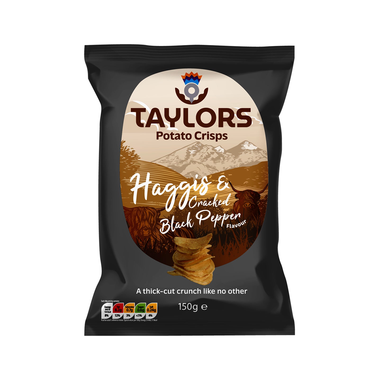 Taylors Standard Haggis & Black Pepper Chip 150g