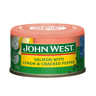 John West Skinless Salmon Lemon & Pepper 95g