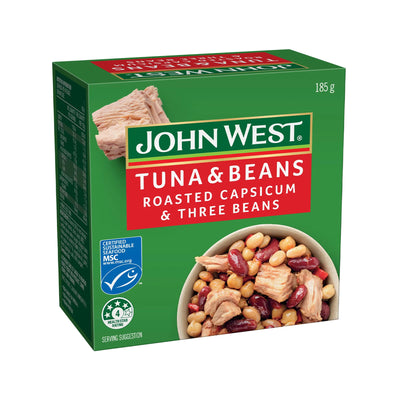John West Tuna & Beans Roasted Capsicum & Three Beans 185g