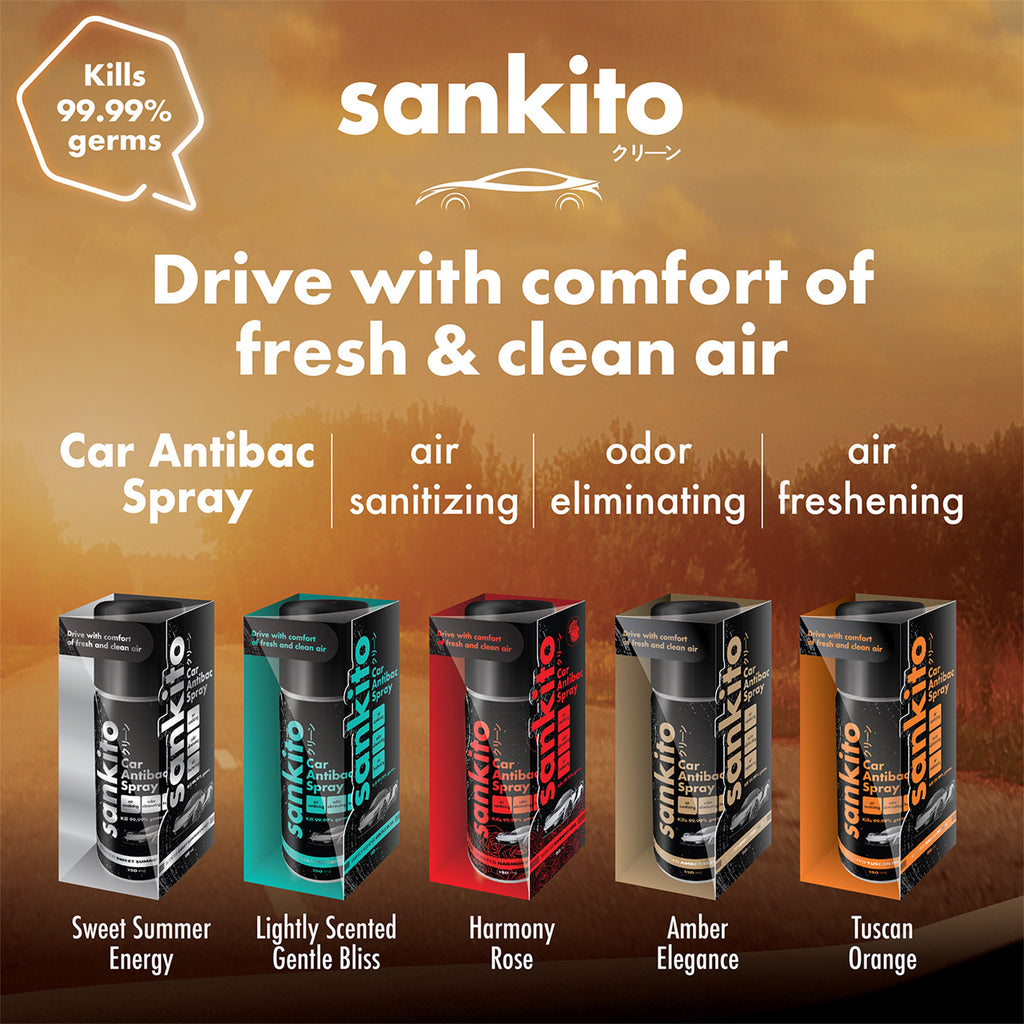 Sankito Car Antibac Spray Harmony Rose Scent 150ml