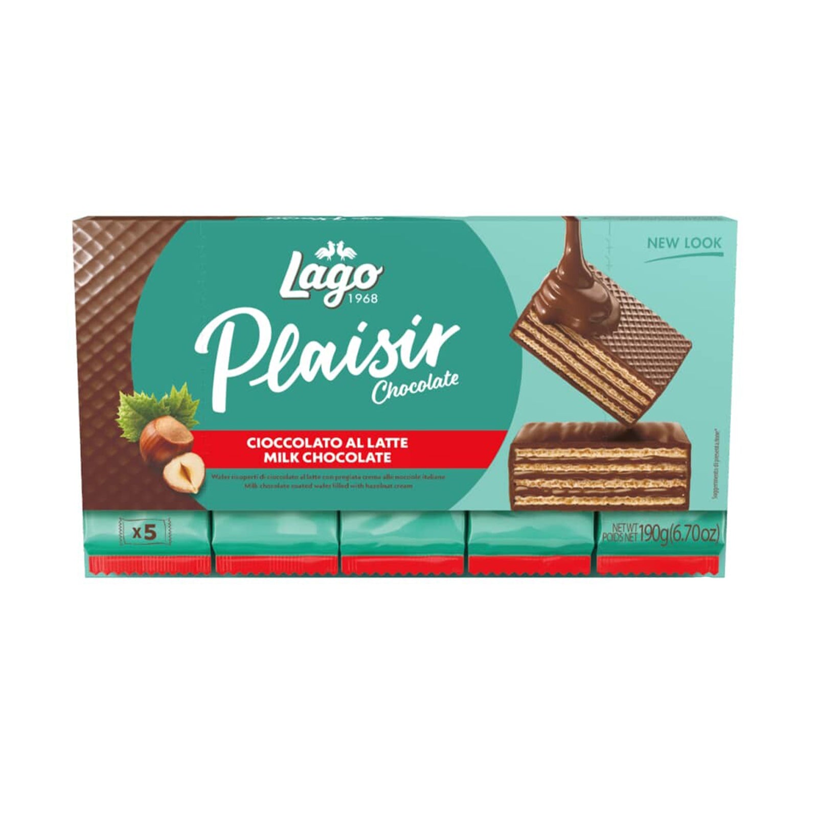 Gastone Lago Milk Choco Hazel Chocolate Wafer Multipack 190g