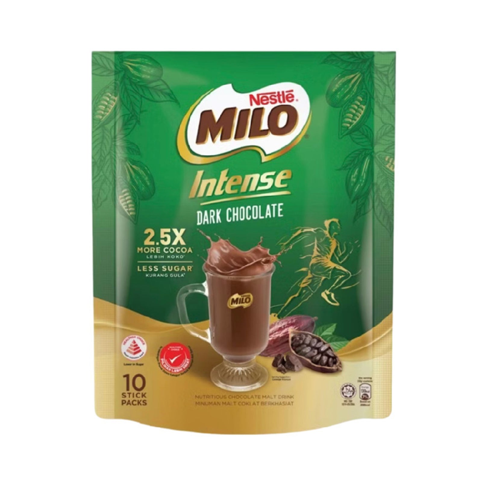 Milo Intense Dark Chocolate Pouch 33g x 10