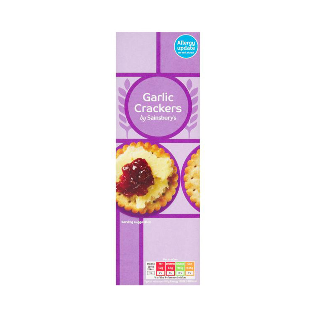 Sainsbury's Garlic Crackers 185g