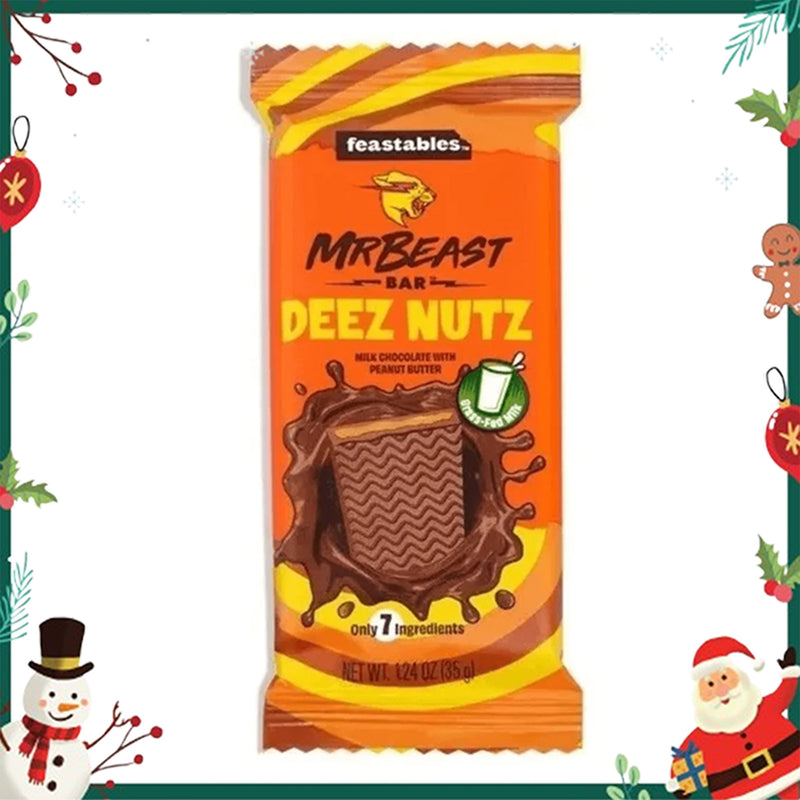 Feastables MrBeast Deez Nut Crunch Chocolate Bar 35g