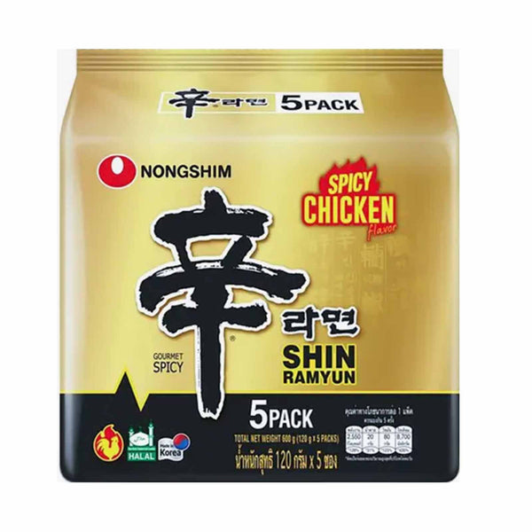 Nongshim Spicy Chicken Ramyun 120g x 5 (highest price)