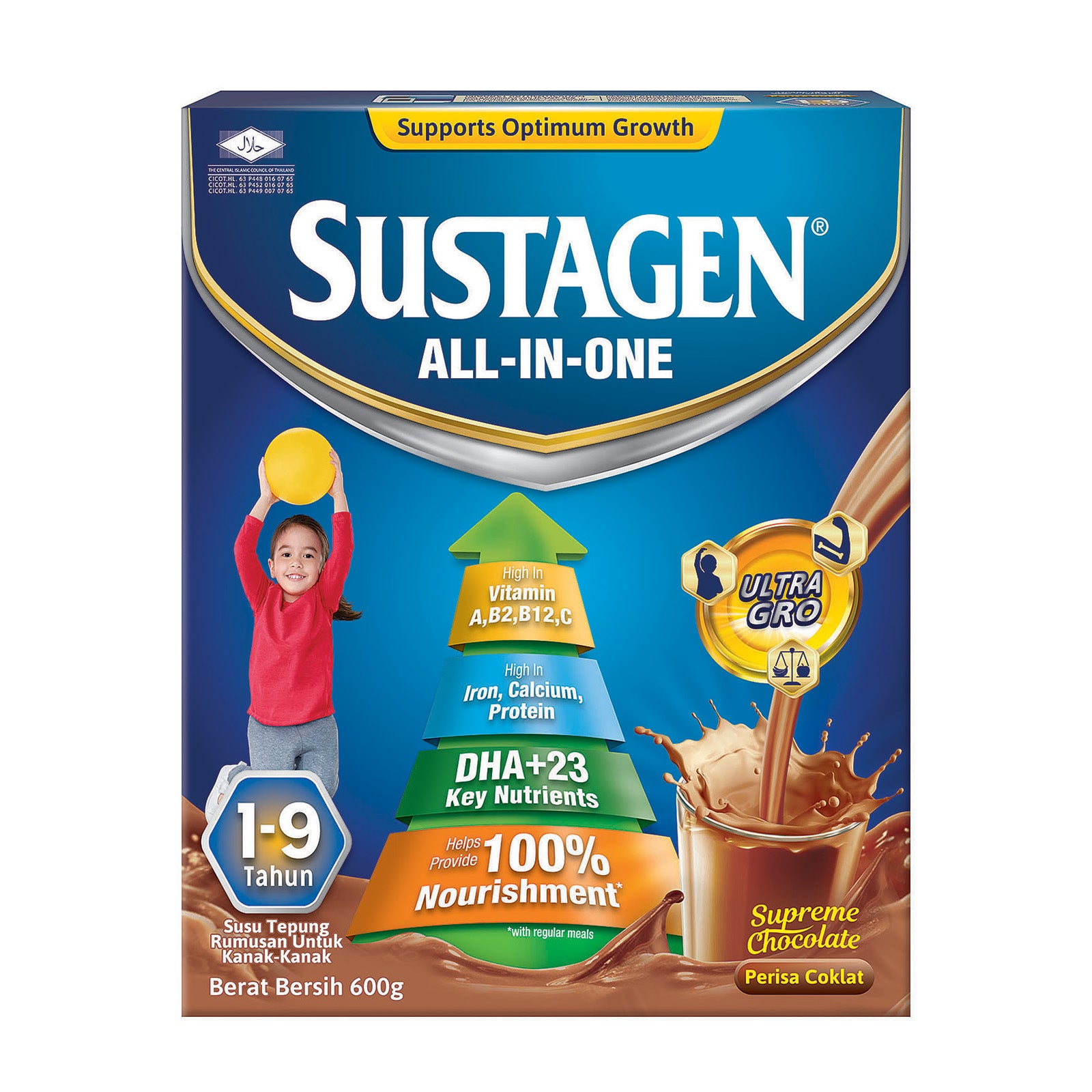 Sustagen All In One (Chocolate) Milk Powder 600g