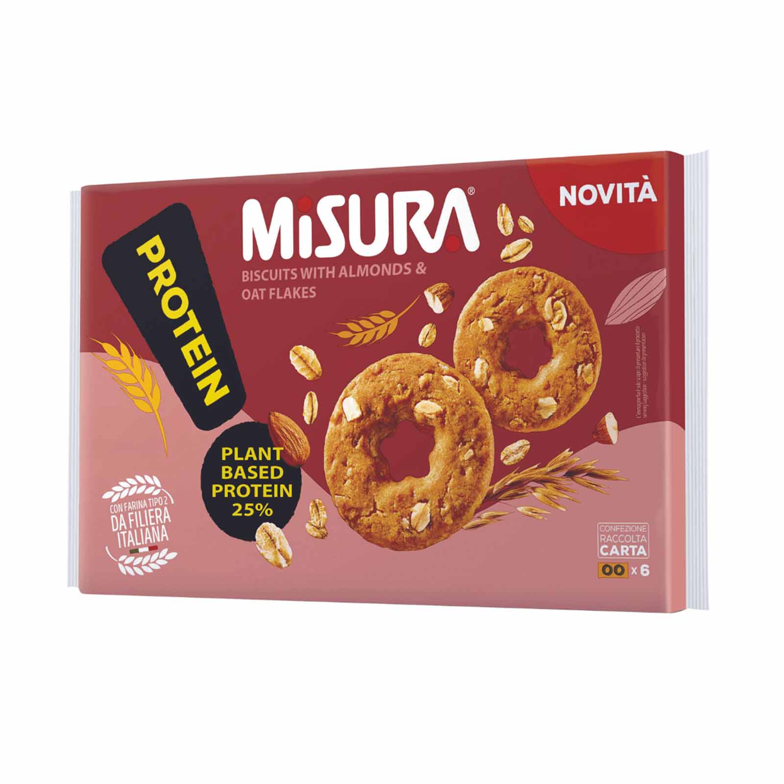 Misura Protein Biscuits with Almonds and Oat Flakes 260g