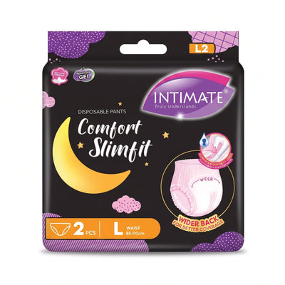 Intimate Comfort Slimfit Disp Panties L 2pcs/pack