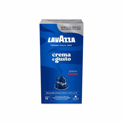 Lavazza Crema E Gusto 12 Aluminum Nespresso Compatible Capsules 57g