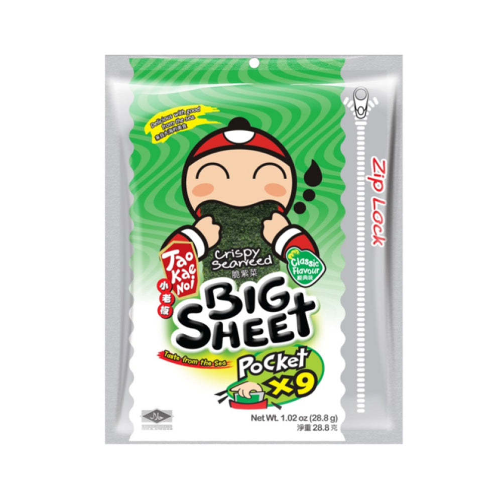 Tao Kae Noi Big Sheet Seaweed Original 28.8g