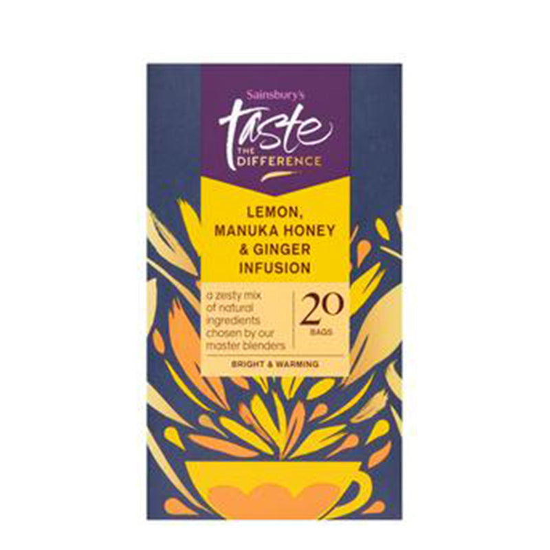 Sainsburys Taste The Difference Camomile Honey and Ginger 20pcs/Pack 36g